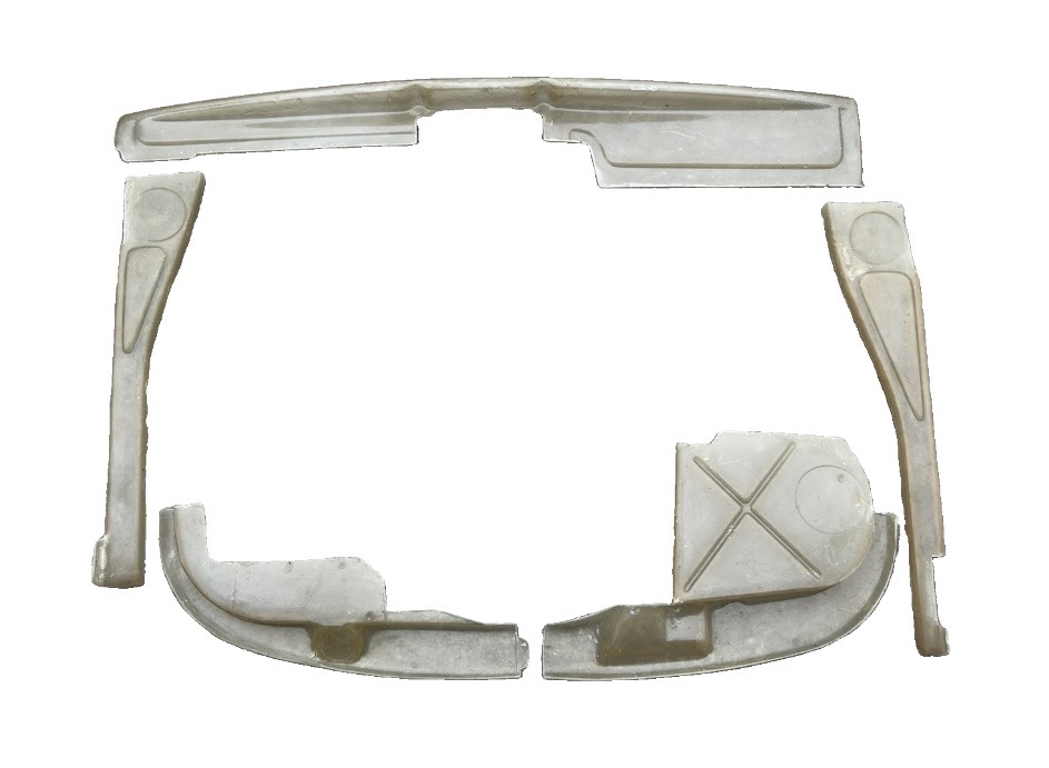 914-6 Amber Fiberglass Engine Surrounds Set