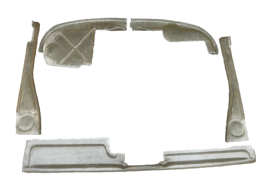 914-6 Amber Fiberglass Engine Surrounds Set