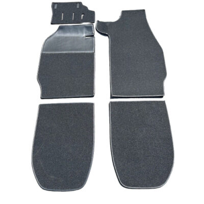 Porsche 911 912 65-73 Coupe Black Felt Front Rear Floor Mats & Pedal Piece Set