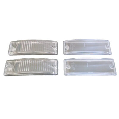 Porsche 911 930 74-89 Euro Clear Front Signal and Marker Light Lens-Set of 4