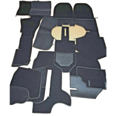 Porsche 911 912 65-73 Targa Stock Replacement Black Felt Interior Carpet Set