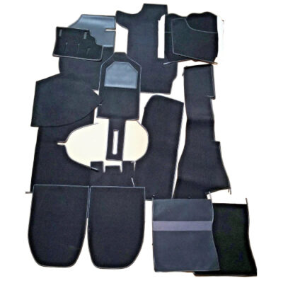 Porsche 911 912 65-73 Targa Stock Replacement Black Felt Interior Carpet Set