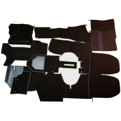 Porsche 911 930 86-89 Coupe Carrera RS Style Black Plush Interior Carpet Set