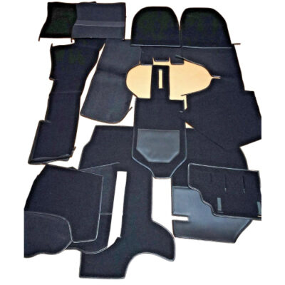 Porsche 911 912 65-73 Coupe Stock Replacement Black Plush Interior Carpet Set