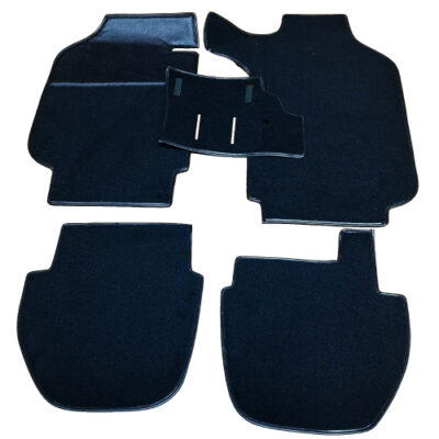 Porsche 911 930 86-89 Targa Stock Replacement Black Plush Interior Carpet Set