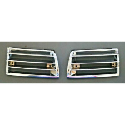 Porsche 911 912 69-73 Front Metal Chrome Horn Grille Pair-New