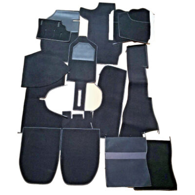 Porsche 911 912 65-73 Targa Stock Replacement Black Plush Interior Carpet Set