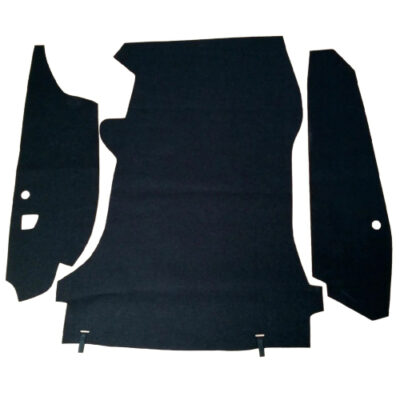 Porsche 911 912 65-68 Perlon Felt Front Trunk Carpet Kit-Black