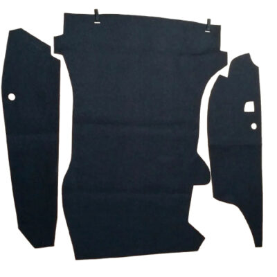 Porsche 911 912 65-68 Perlon Felt Front Trunk Carpet Kit-Black